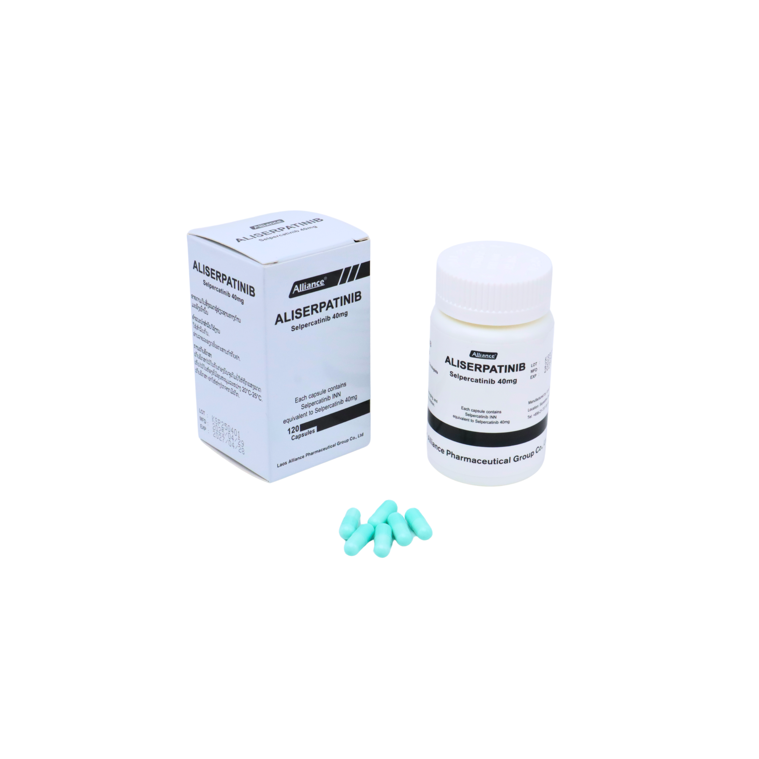 【us:Retevmo】Selpercatinib 40mg/tablet 120tablets/bottle