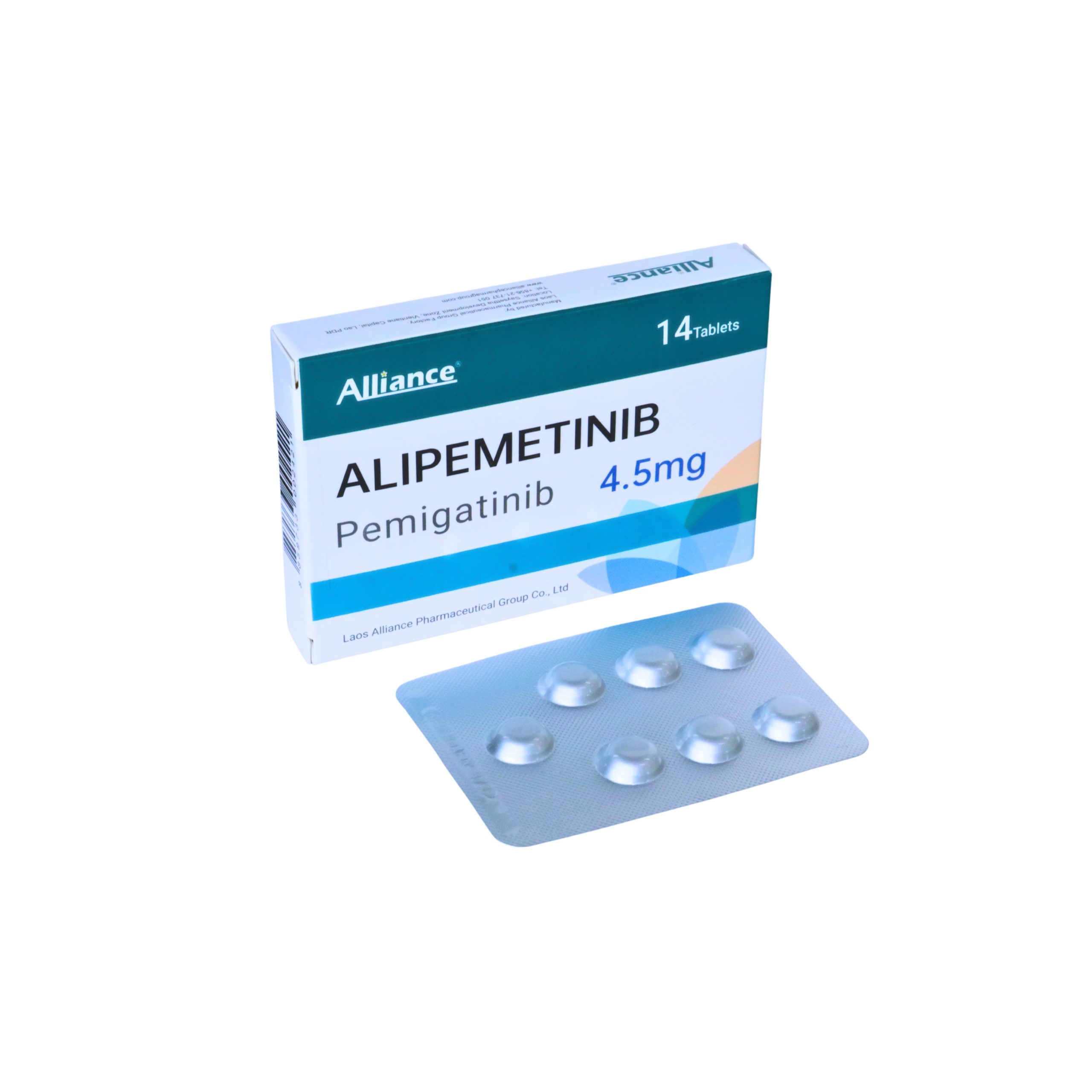 【us:Pemazyre】Pemigatinib 4.5mg/tablet 7tablets/blister 2blister/bottle